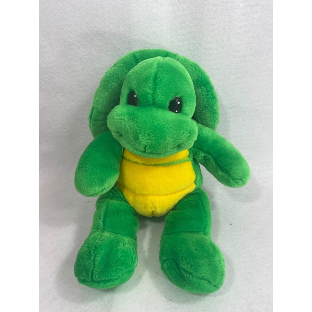 Build A Bear Workshop Turtle 14" Plush Green Shell Removable Backpack Stuffed